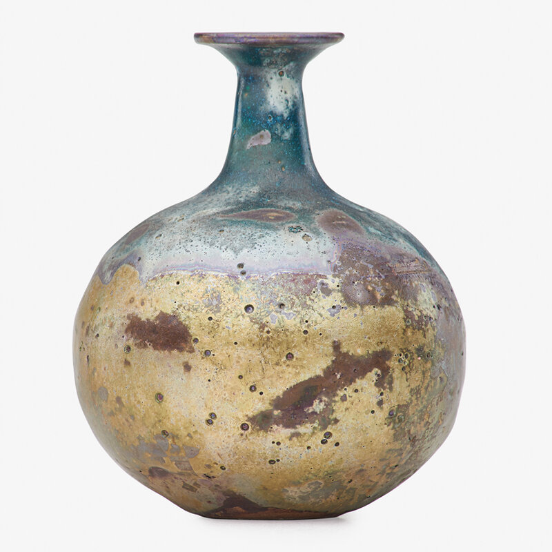 Beatrice Wood, ‘Small iridescent vase, Ojai, CA’, Design/Decorative Art, Glazed earthenware, Rago/Wright/LAMA/Toomey & Co.
