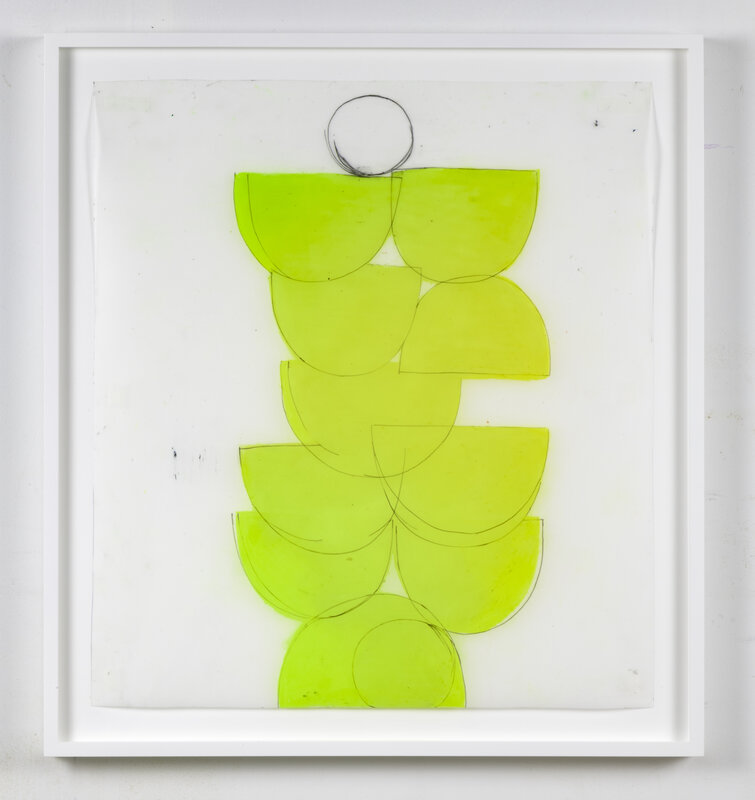 Vicki Sher, ‘Spring Formal, Yellow’, 2021, Drawing, Collage or other Work on Paper, Oil Pastel on Drafting Film, FROSCH&CO