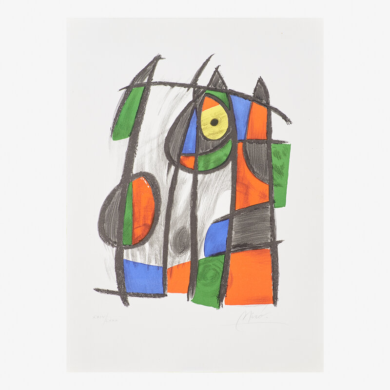 Joan Miró, ‘Plate from Lithographs II’, 1975, Print, Lithograph in colors, Rago/Wright/LAMA