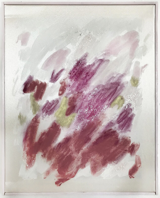 Larissa Lockshin, ‘Untitled (Rosemarie)’, 2018, Painting, Oil and soft pastel on satin with lacquered wood frame, The Watermill Center Benefit Auction