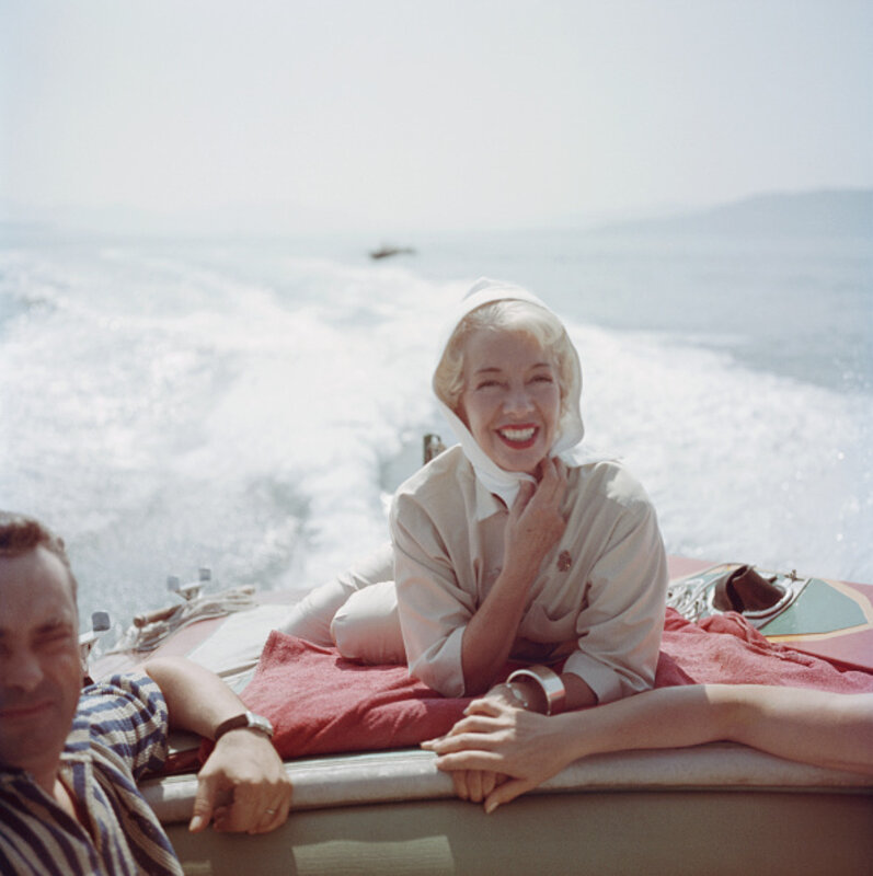 Slim Aarons, ‘Lily On The Riviera’, 1957, Photography, C print, IFAC Arts