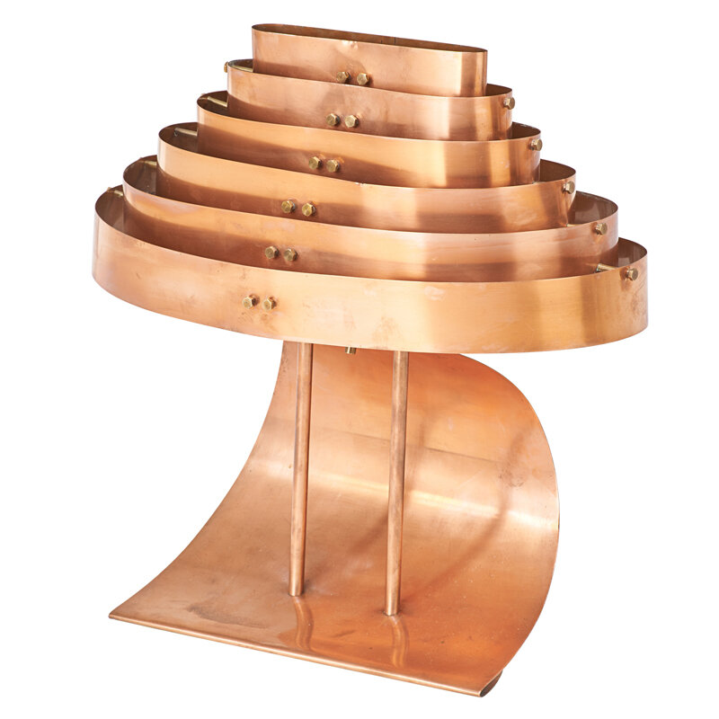 Kurt Versen, ‘Table Lamp, USA’, 1930s, Design/Decorative Art, Copper, brass, two sockets, Rago/Wright/LAMA/Toomey & Co.