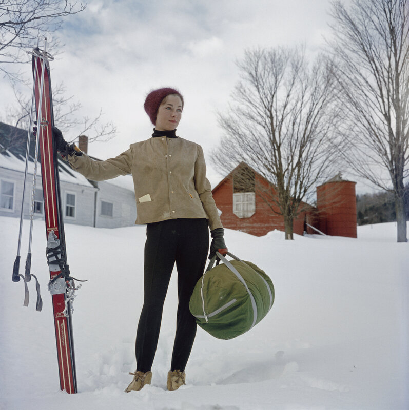Slim Aarons, ‘Skiing In Stowe’, 1962, Photography, C-type, [FEUTEU]