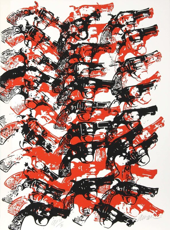 Arman, ‘Bloody Guns’, 1979, Print, Screenprint in colors, Heritage Auctions