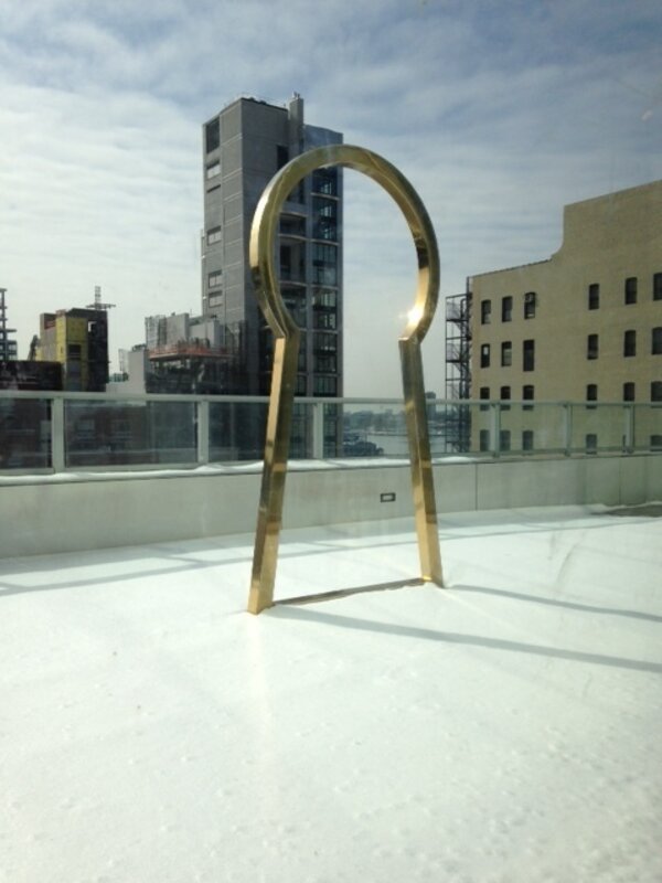 Jim Lambie, ‘Secret Affair (Gold)’, 2007, Sculpture, Stainless Steel, The FLAG Art Foundation