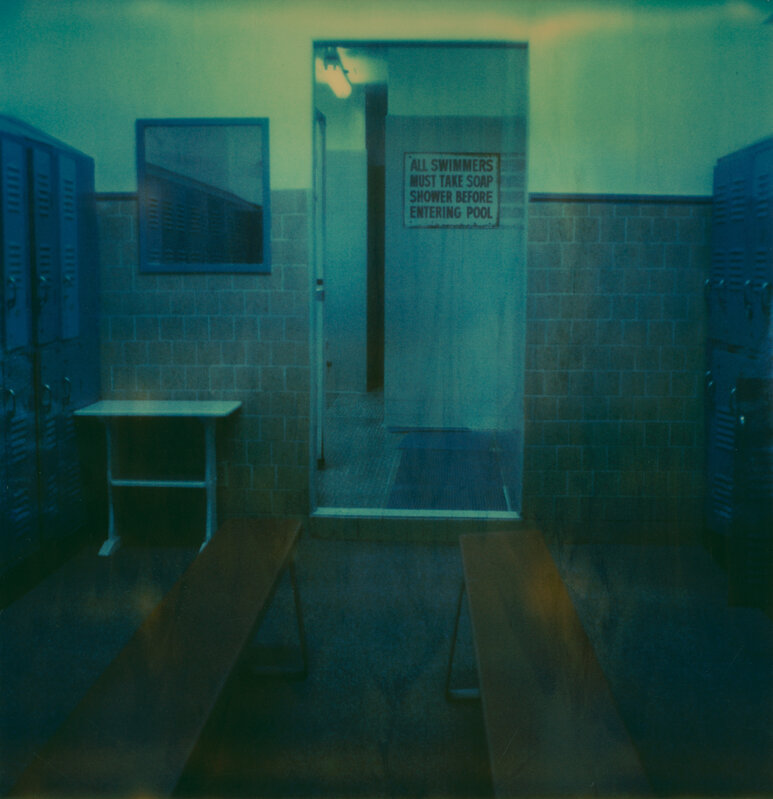 Stefanie Schneider, ‘All Swimmers must take soap Shower (Suburbia)’, 2004, Photography, Digital C-Print based on a Polaroid. Not mounted., Instantdreams