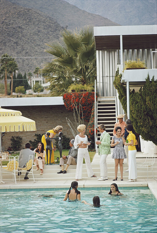 Slim Aarons, ‘Pool Party on the Steps (Poolside Series)’, 1970, Photography, Chromogenic Lambda, Undercurrent Projects