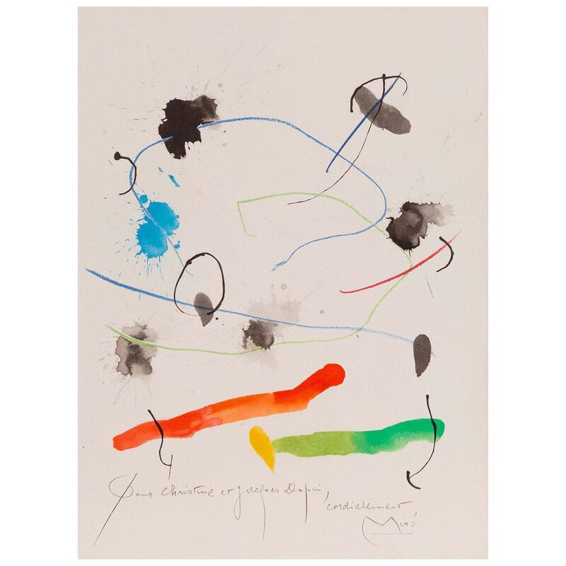 Joan Miró, ‘Quelques Fleurs pour des Amis: Christine et Jacques Dupuis (#8)’, 1964, Print, Lithograph, Caviar20