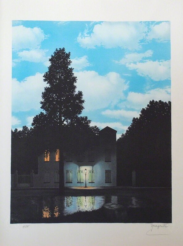 René Magritte, ‘L'Empire des Lumières’, 2010, Print, Lithograph on BFK Rives Paper, Samhart Gallery