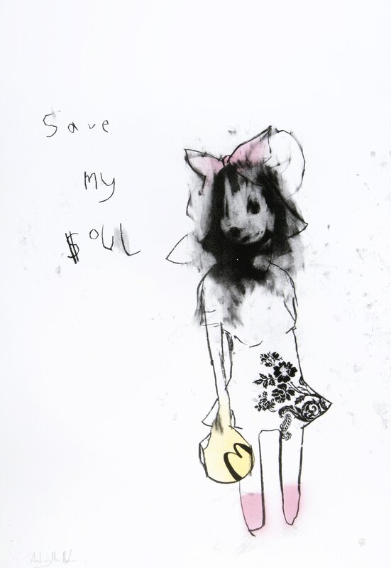 Antony Micallef, ‘Save My Soul’, 2005, Print, Screen print in colours on paper, Tate Ward Auctions