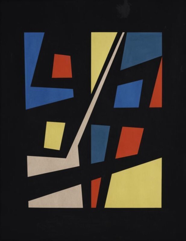 Achille Castiglioni, ‘Vitral’, 1962, Empera sobre carton, Galeria Sur