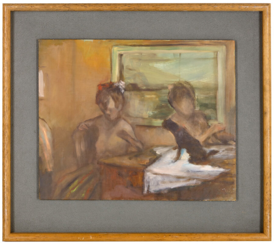 Study (at table)