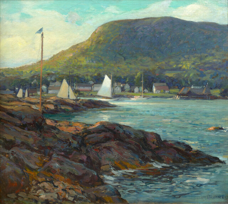 Mt. Battie from Camden Harbor, Maine