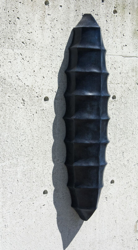 Jana Osterman, ‘Biomorphic No 9 - blue, abstract, patinated bronze, winterstone wall sculpture’, 2020
