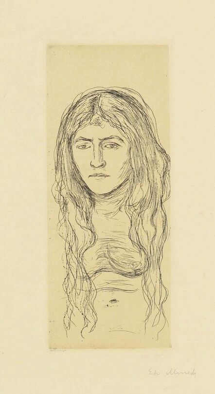Edvard Munch, ‘Woman with long Hair’, 1896