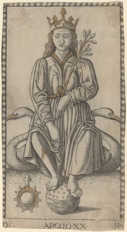 Master of the E-Series Tarocchi, ‘Apollo’, ca. 1465