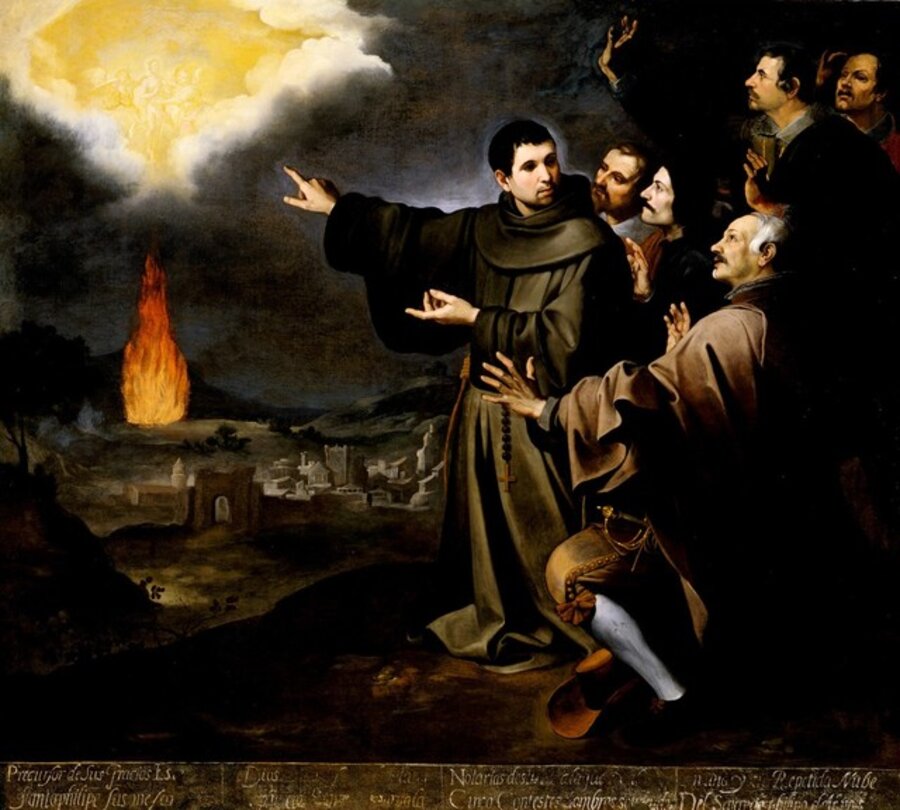 Fray Julián of Alcalá's Vision of the Ascension of the Soul of King Philip II of Spain