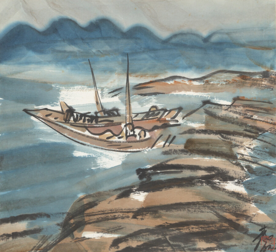 Riverside fishing boat 江畔漁船