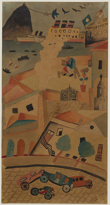 Cícero Dias, ‘Vista do porto com Pão de Açucar’, Déc 1920