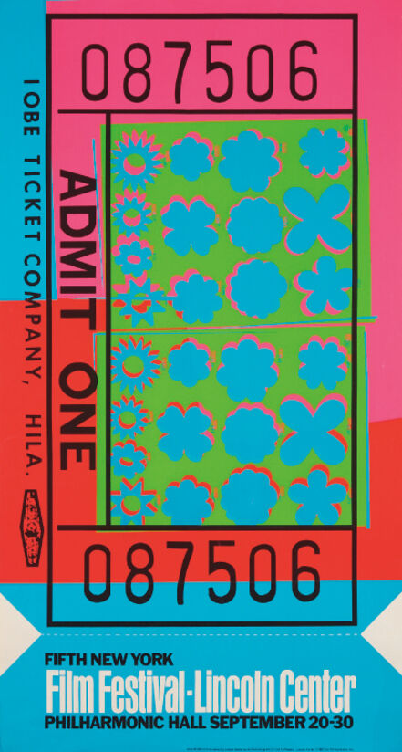 Andy Warhol, ‘Lincoln Center Ticket’, 1967