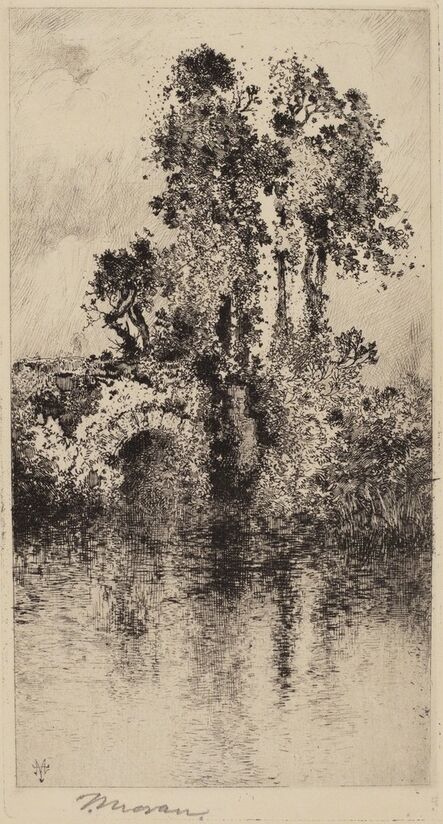 Thomas Moran, ‘Bridge and Trees’, 1878