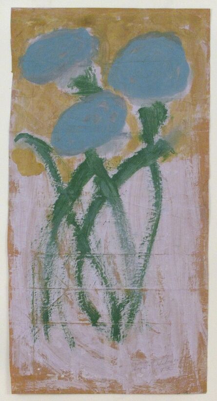 Sybil Gibson, ‘Three Blue Flowers’, 1992