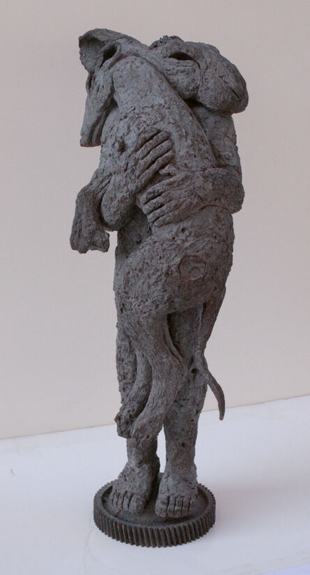 Sophie Ryder, ‘Lady-Hare with Dog II (maquette)’, 2002