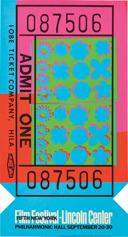 Andy Warhol, ‘Lincoln Center Ticket (F. & S. 19)’, 1967