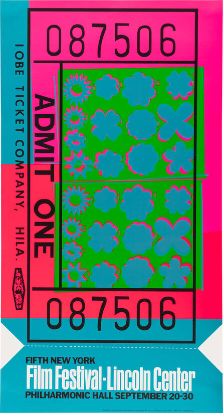 Andy Warhol, ‘Lincoln Center Ticket (F. & S. 19, R. p. 130)’, 1967