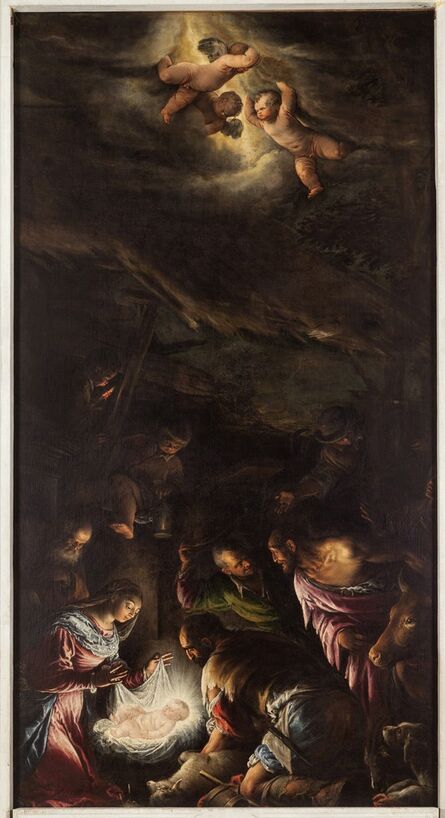 Jacopo Bassano, ‘The Nativity and the Sheperds Worship’, 1582