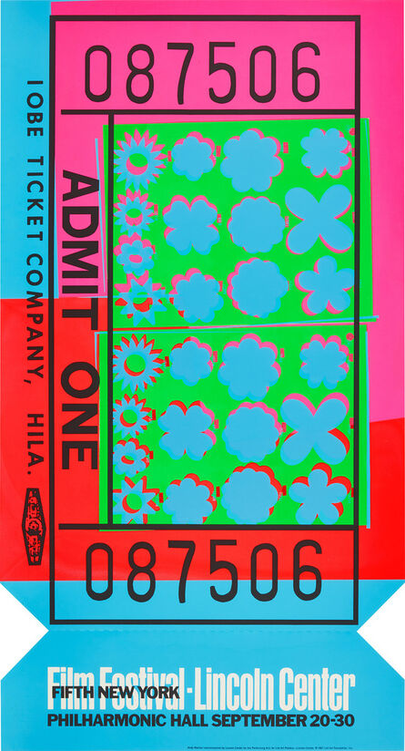 Andy Warhol, ‘Lincoln Center Ticket (F. & S. 19, R. p. 130)’, 1967