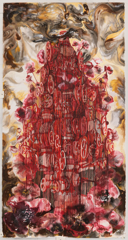 Shahzia Sikander, ‘Oil and Poppies’, 2019-2020