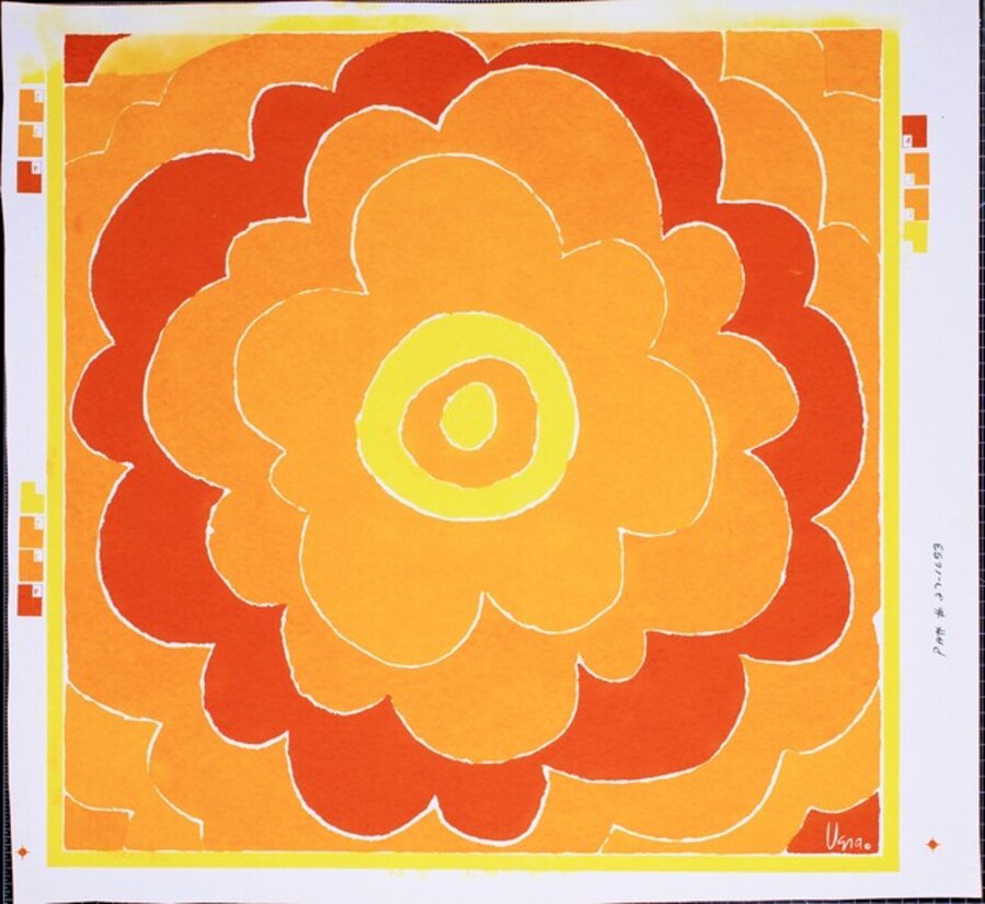 Untitled (Yellow, Floral Center)