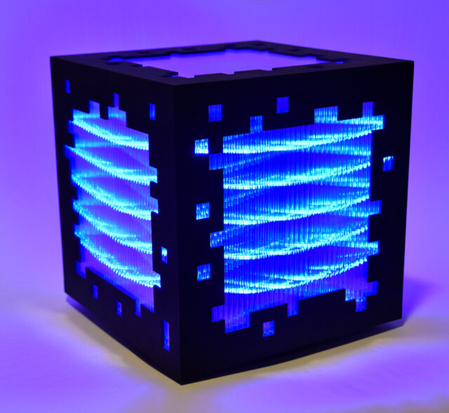 mini voxels light blue
