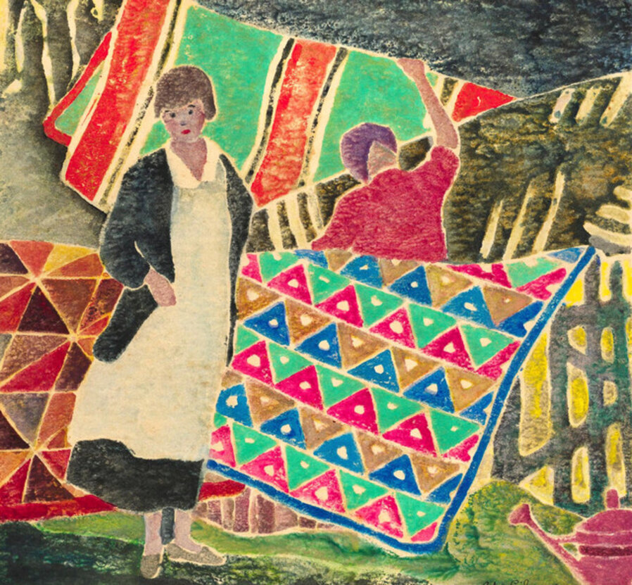 Hanging Quilts to Dry