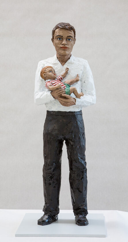 Stephan Balkenhol, ‘Mann mit kind’, 2021