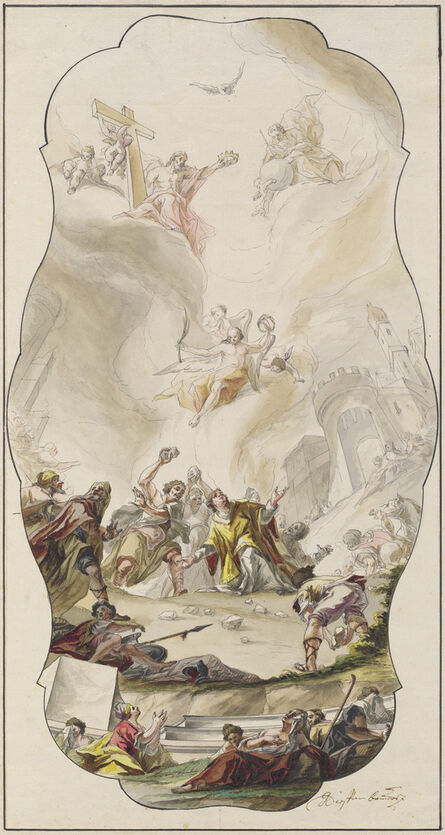 Johann Georg Dieffenbrunner, ‘The Stoning of Saint Stephen’, 1754
