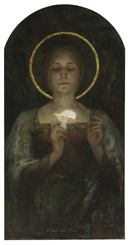 Edgar Maxence, ‘Pureté (Purity) or Saint with Calla Lily’, 1895