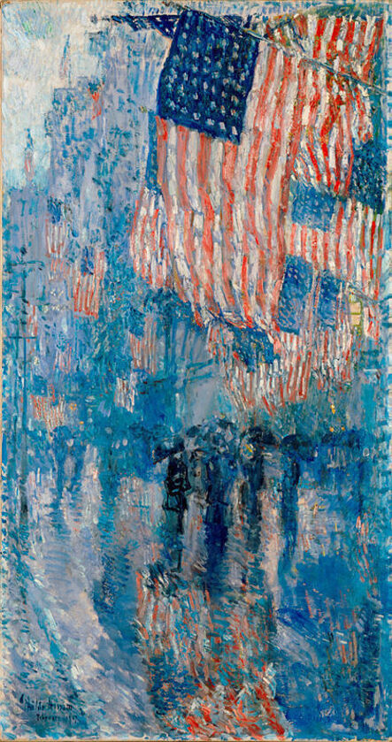Childe Hassam, ‘The Avenue in the Rain’, 1917