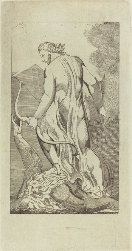 Thomas Butts, Jr., ‘Christ Trampling Satan, after William Blake’