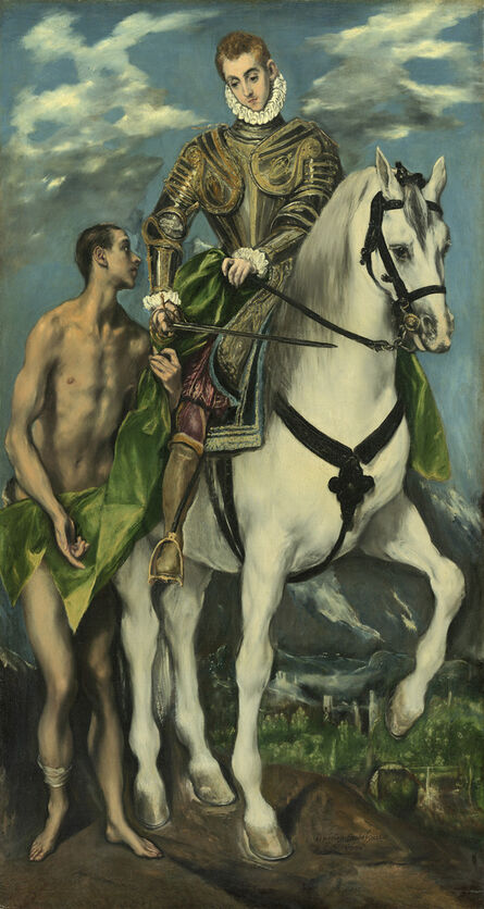 El Greco, ‘Saint Martin and the Beggar’, 1597/1599