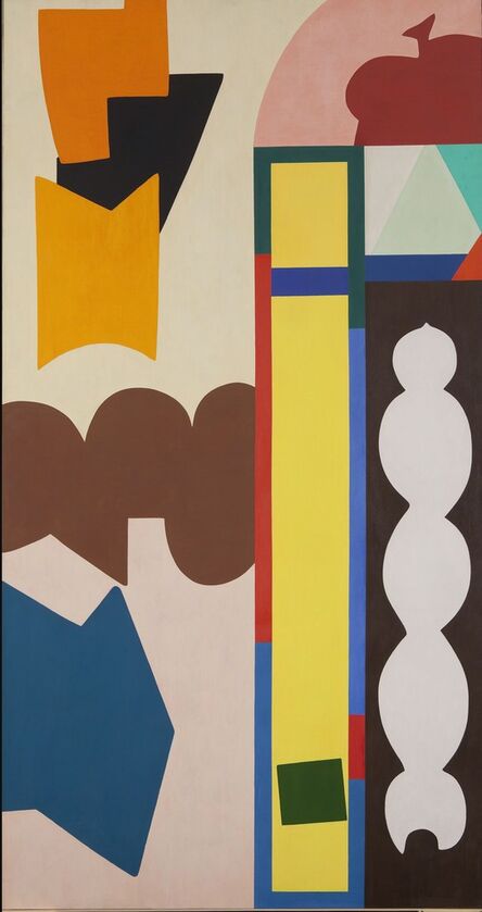 Shirley Jaffe, ‘Long with mars brown’, 1974