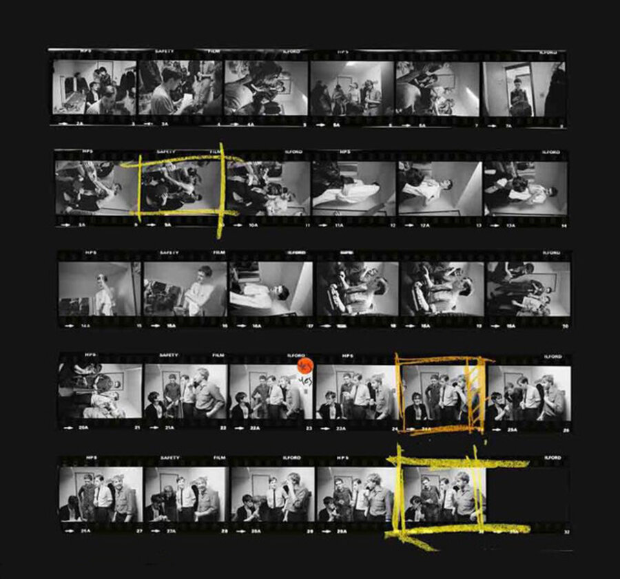 Joy Division Contact Sheet by Jill Furmanovsky