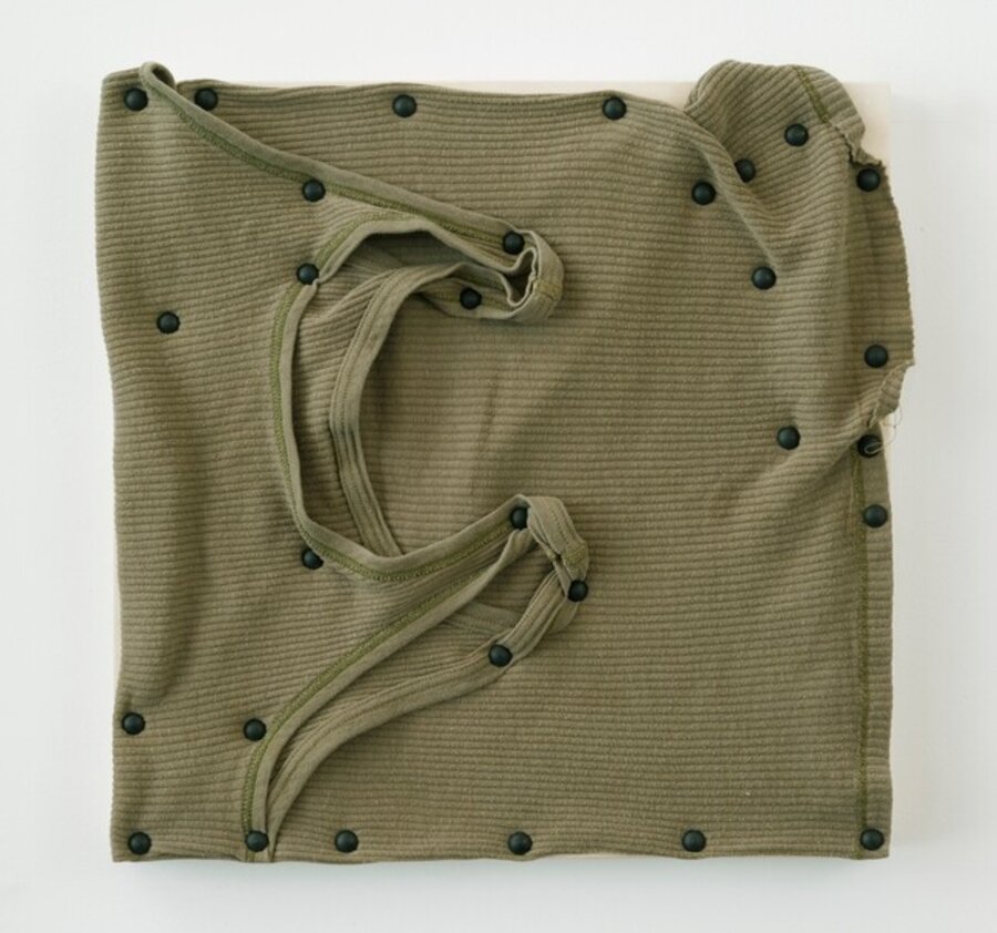 his personal effects (green tank top, two)