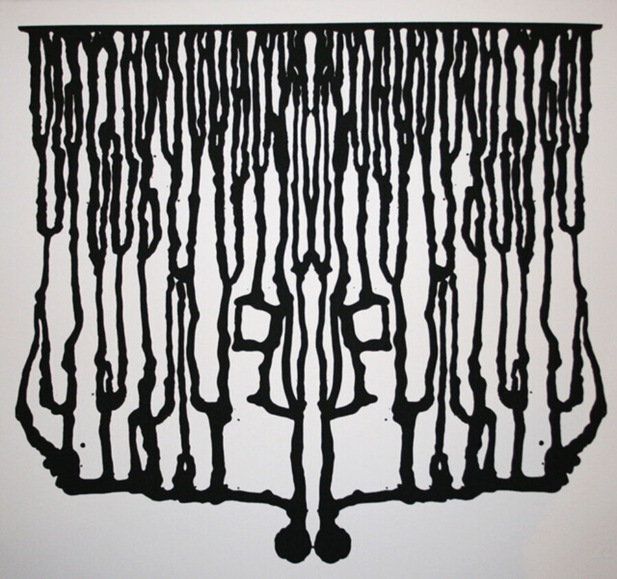 Espalier (black on white)