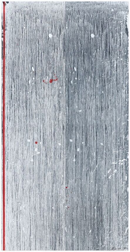 Pat Steir, ‘Twilight Waterfall (Black/White)’, 2008