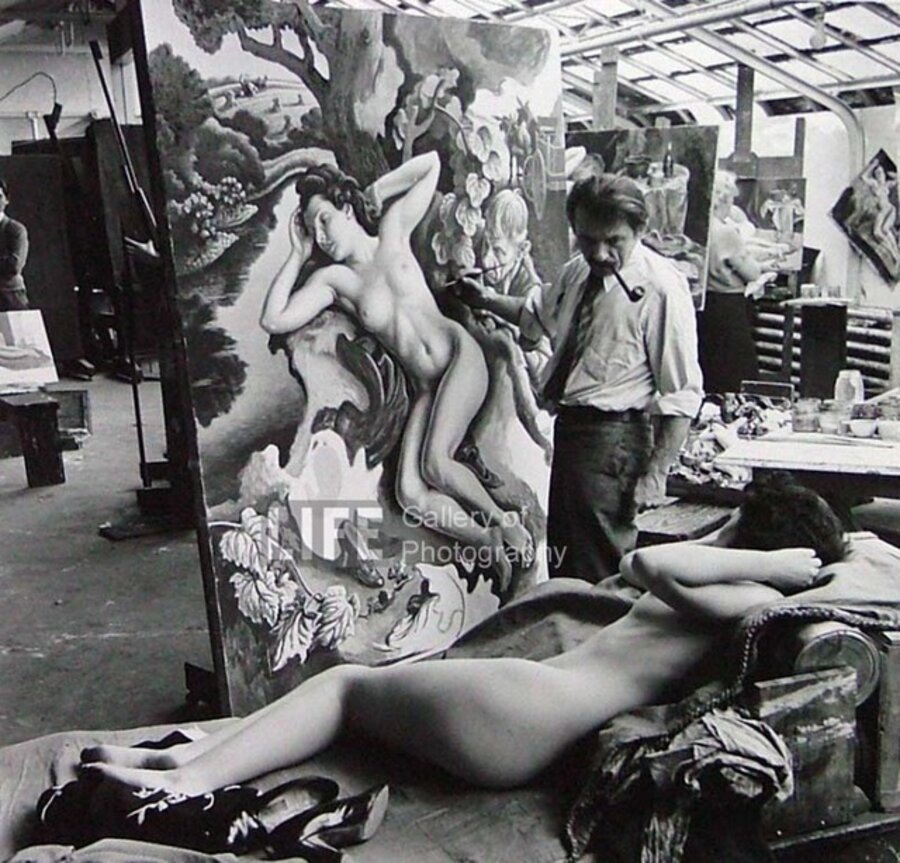 Thomas Hart Benton Paints "The Rape of Persephone"