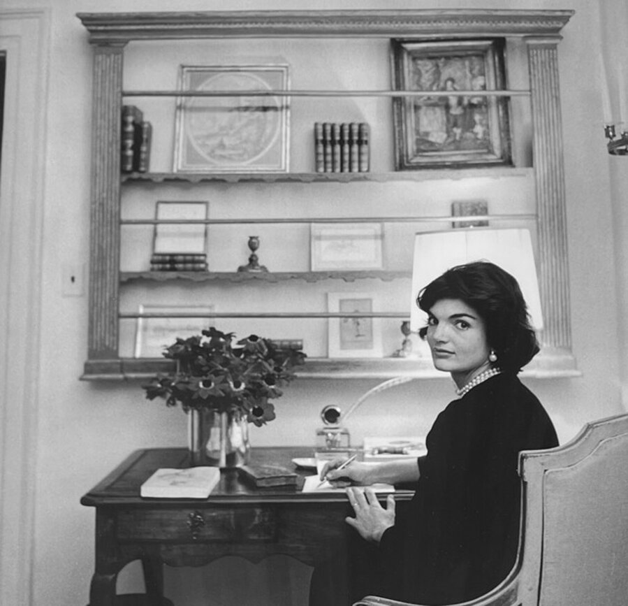 Jacqueline Kennedy at her Desk in her Georgetown Residence, Wahington, D.C.
