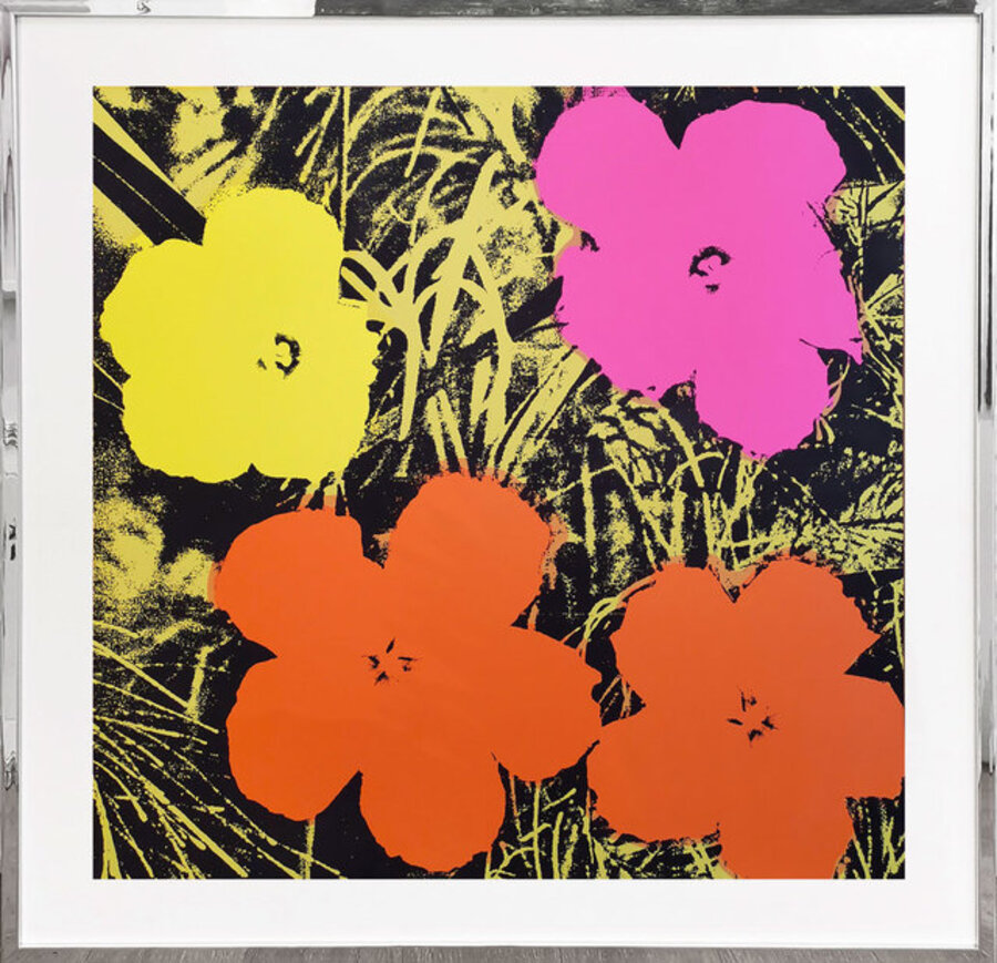 Flowers 11.67 - orange, pink, yellow, black
