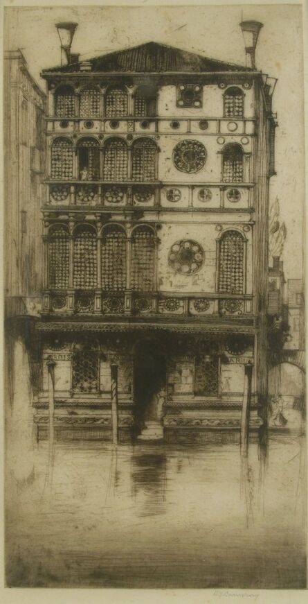 Sir David Young Cameron, ‘Palazzo Dario, Venice’, ca. 1900